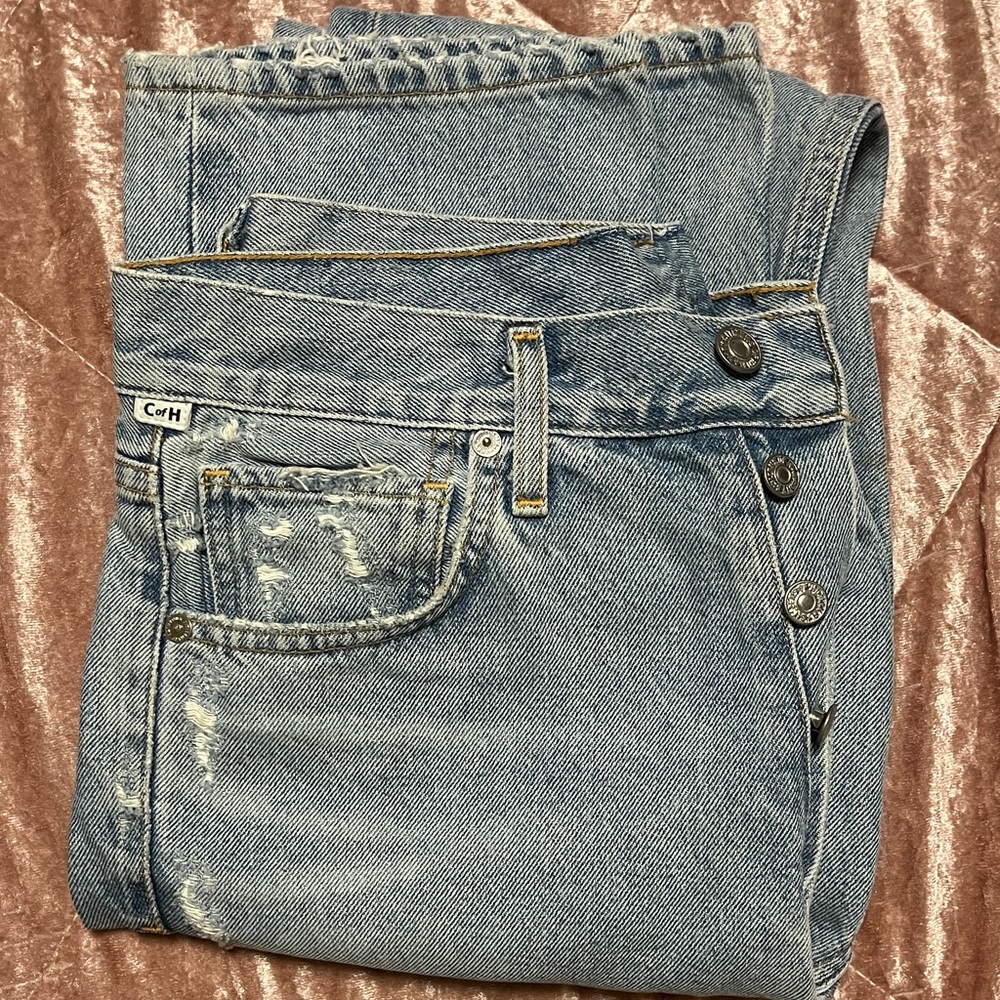 Citizens Of Humanity Blue Straight Leg Jeans